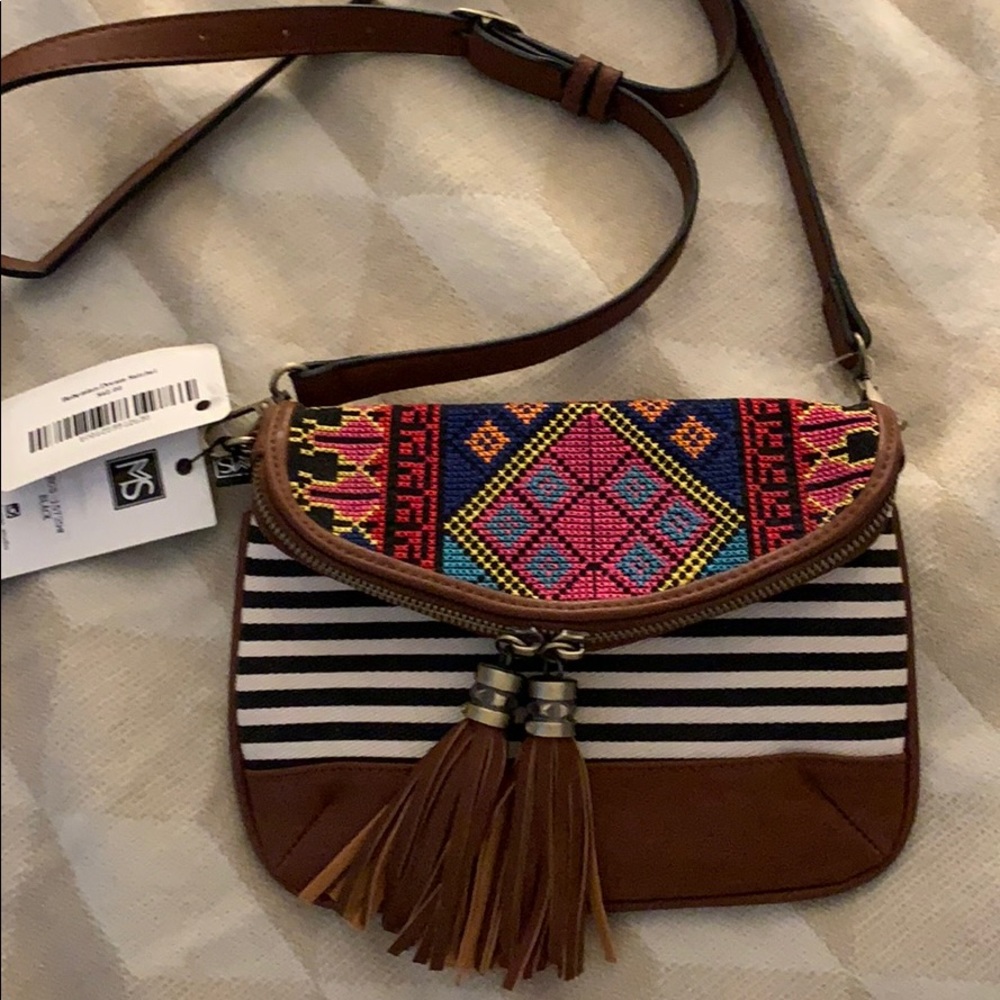 Bohemian dream purse with zipper closure